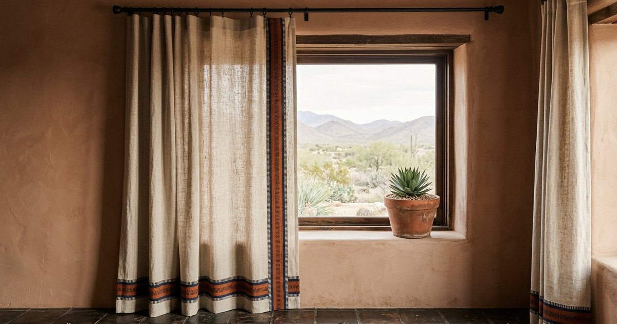 Southwestern Curtains: Patterns, Fabrics and Sizing Guide
