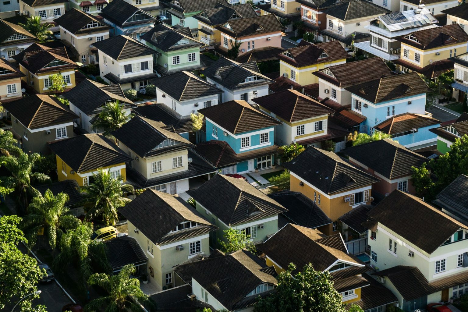 a group of houses